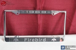 1969 GM License Pontiac Firebird Front Rear License Plate Tag Holder Frame New - £14.23 GBP