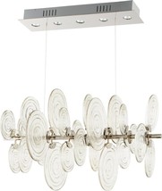 Pendant Light CYAN DESIGN DISCUS 5-Light Clear Polished Nickel Iron Glas... - £2,349.66 GBP