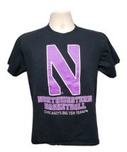 Northwestern University Basketball Adult Small Black TShirt - £11.74 GBP