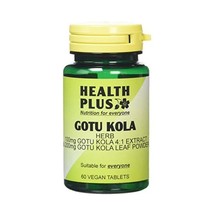 Health Plus Gotu Kola General Health Plant Supplement - 60 Tablets  - $15.00