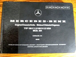 Mercedes-Benz Type W201 Parts Catalog Manual 190E 2.3 190D 2.2 1984 - 19... - $44.55