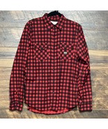 Ralph Lauren Shirt Mens Medium Button Up Red Black Flannel  Casual Denim... - $25.44 CAD