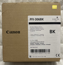 Canon PFI-306BK Black Ink 6657B001 For iPF8300 8400 9400 OEM Factory Sealed Box - £47.12 GBP