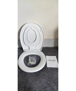 Amzdeal 2 in 1 toilet seat white polypropylene standard child training - $23.80