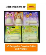 Pineapple Jam Tart  Plunger and Cutter  Cookies Nastar Tools Mold 5 type... - $59.30