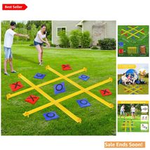 Family-Friendly Giant Tic Tac Toe Game - Portable Fun for Backyard Gathe... - $46.48
