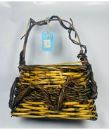 Square Gathering Large Easter Wooven Wooden Basket - $350.81 MXN