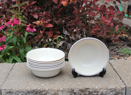 Lot 8 Corelle English Breakfast Cereal Soup Bowls Blue &amp; Pink Stripes 6 ... - $39.99