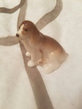High quality Porcelain SPANIEL LIGHT Brown dog figurine. - $2.96