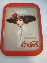 Coca-Cola 1971 Hamilton King Girl Reproduction Flat Tray - $9.90
