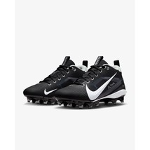 Nike Mens Alpha Menace 4 Varsity Football Cleats FN0027-001 Black White Size 9.5 - £74.26 GBP