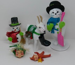 Annalee Christmas Dolls &amp; Ornaments ~ Elf Snowman Naughty Goat - £95.69 GBP