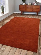 Glitzy Rugs UBSL00888L00X26A11 6 x 9 ft. Hand Knotted Gabbeh Wool Solid Rectangl - £180.47 GBP