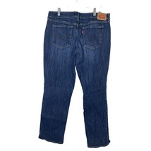 Levis 505 Straight Jeans Womens Size 16 Blue Denim Medium Wash Measures 33x29.5 - £14.17 GBP