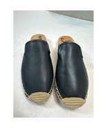 Sam Edelman Kerry Black Leather Womens Espadrille Sandal Flats F6807L400... - $48.99 CAD