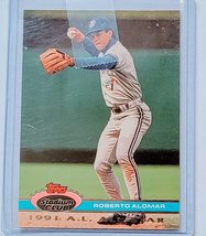 1992 Topps Stadium Club Dome Roberto Alomar 1991 All Star MLB Baseball Trading C - $2.95
