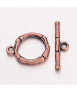 Toggle Clasps Antiqued Copper Bracelet Necklace T Clasps 4 Sets Bamboo D... - €5,64 EUR
