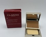 CLARINS EVERLASTING COMPACT LONG WEARING &amp; COMFORT FOUNDATION 118 SIENNA - £15.56 GBP