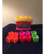 Fisher Price Shape Sorter, Replacement parts, Bucket, Lid. 12 shapes, 2006 - $6.83 CAD