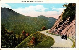 North Carolina - A Mountain Roadway - Vintage Car Postcard (B13) - £4.66 GBP