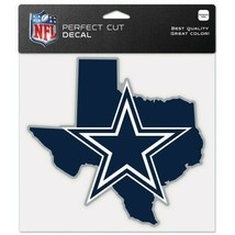 Dallas Cowboys State Shaped Logo Perfect Cut 8&quot;X8&quot; Die Cut Decal New &amp; Licensed - £5.13 GBP