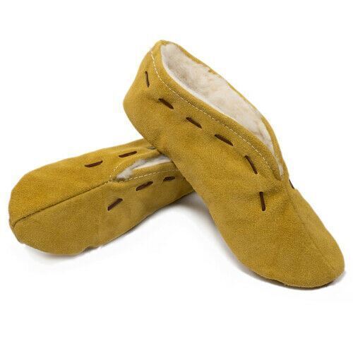 Spanish suede slippers deals