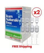 2 Boxes ALCON TEARS NATURALE FREE 32 Vial 0.8ml LUBRICANT EYE DROPS RELI... - $44.93