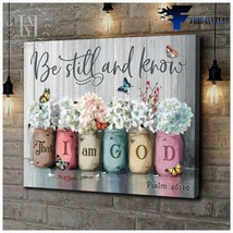 Be Still And Know That I Am God Butterfly Flower - £12.58 GBP