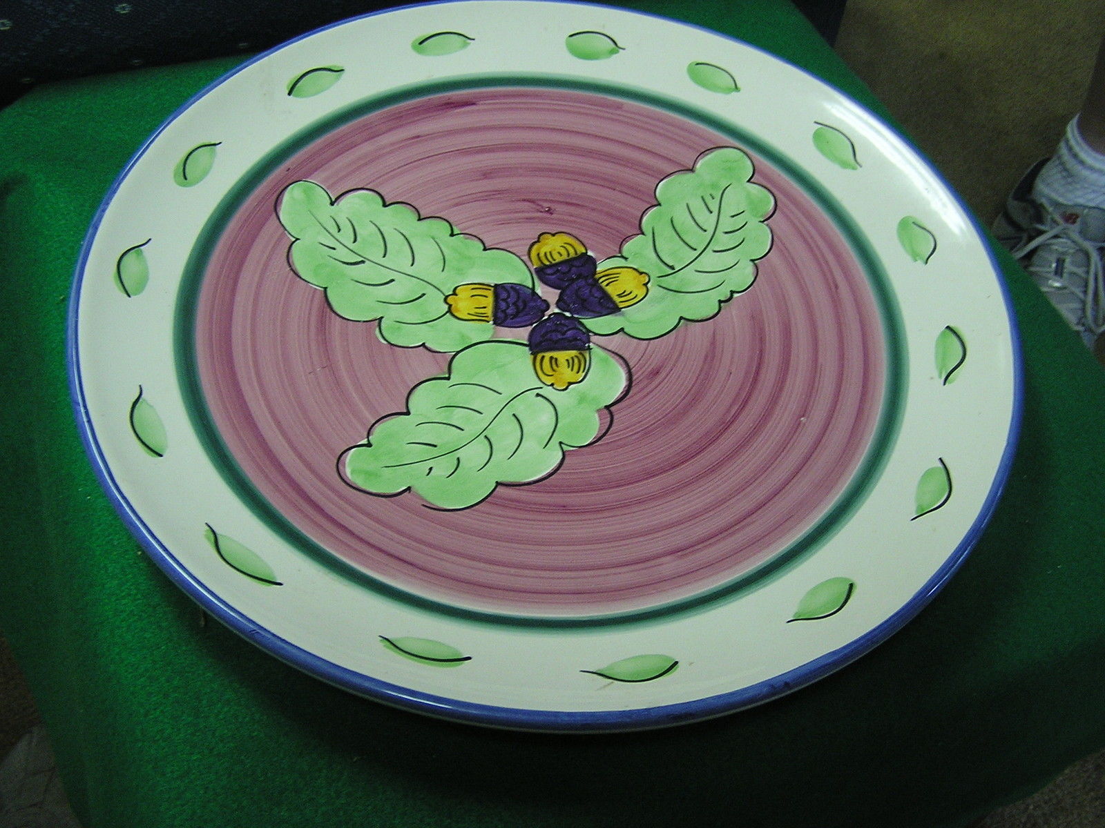Outstanding PIER 1 Large Heavy SERVING PLATTER Made in Italy 16" diameter--SALE - $16.63