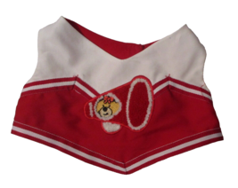 Build A Bear White &amp; Red Cheerleading Top With Megaphone Front - $128.98 MXN