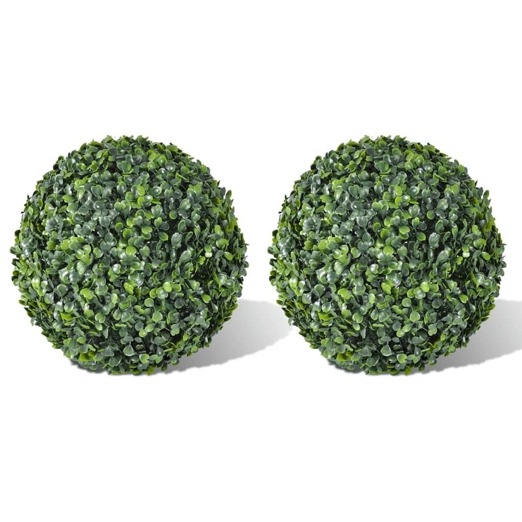  Artificial Plant Set of 2 Mixed green PVC 14 in diameter - $110.38