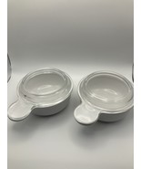 Set of 2 Corning Ware White GRAB-IT BOWLS P-150-B With Glass Lids - $466.48 MXN