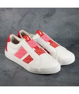 Nautica Women Marita Slip On Fashion Sneakers Color White/Red/Pink Sise 6 - $464.46 MXN