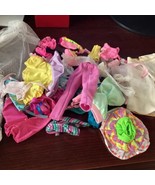 Bag Of Doll Clothes 35 Items, Barbie And Baby Doll Items  - £4.69 GBP