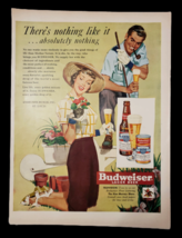 Vintage 1950 Original Magazine Ad Budweiser Beer &quot;There is nothing like ... - £10.23 GBP