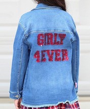 $54 Cutie Patootie Reversible Sequin Embroidery Button-Up Jacket Size 7 ... - $15.39