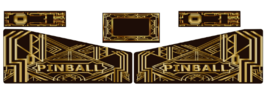 Great Gatsby Atgames Legends Pinball Design Decal Virtual Pinball graphics vinyl - £70.48 GBP+