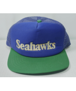 Vtg Seattle Seahawks Hat Cap New Era Dupont Visor Pro Design Official Tr... - $19.99