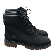 Women&#39;s Sz. 8 Timberland Jayne 6&quot; Waterproof Boots Black Nubuck EXCELLEN... - $59.35