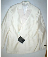 New NWT 54 Mens Suit Pants Jacket Blazer 44 Italy Valentino Cream White ... - £3,006.61 GBP