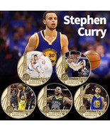 Stephen Curry Basketball Player 5 Coins with Gift Box - $53.45 CAD