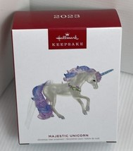 2023 Hallmark Majestic Unicorn Keepsake Ornament New In Box - £10.43 GBP