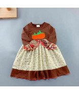 NEW Boutique Pumpkin Girls Ruffle Sleeve Dress 12-18 M 2T 3T 4T - $8.50