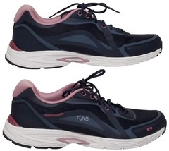 Ryka Women Black Skywalk Fit Memory Foam Sneakers (Size 9.5 Wide) - £31.55 GBP