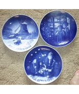 (3) THREE Bing &amp; Grondahl B &amp; G JULE AFTER CHRISTMAS Plates Denmark - $74.08 CAD