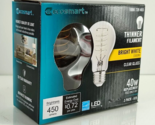 Ecosmart Dimmable Bright White Thinner Filament Clear Glass Bulb 40W (2-... - $13.76