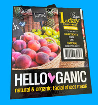 HELLOGANIC Vegan 1 a day Fruits Facial Sheet Mask - Brightening - 23 ml ... - $180.91 MXN