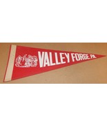 Valley Forge PA. Vintage Red &amp; White Pennant Banner 18&quot; x 7 3/4&quot; 133L - $26.74 CAD