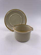 Hearthside Garden Festival Gravy Boat and Plate Handpainted Stoneware Japan - $18.96 CAD