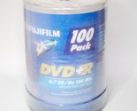 Fujifilm 100 Pack DVD+R 4.7 GB 120 Min Blank Recordable Disk Video Data ... - $24.65